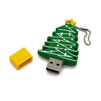 隨身碟-環保USB禮贈品-聖誕樹造型