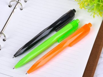 廣告筆-單色按壓式塑膠筆管原子筆